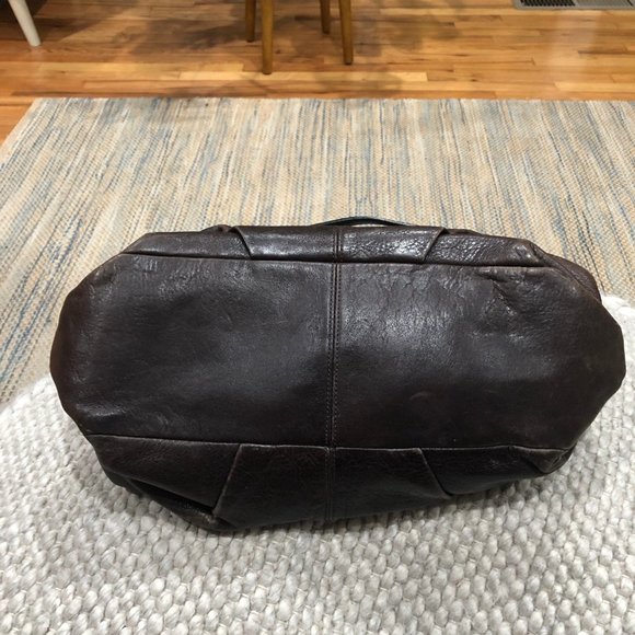 Coach Large Brown Pebble Leather Brooke Convertible Hobo/Shoulder Bag - Picture 5 of 7